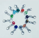 50pcs Mixed Crystal Lobster Clasp Charms for Bracelet Necklace DIY Jewelry