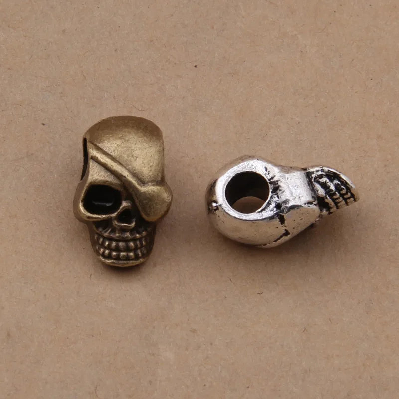 50pcs Vintage Skull Beaded Accessories for DIY Jewelry Making