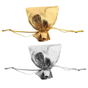 50pcs Wedding Gift Bags Jewelry Pouches S/M/L Size