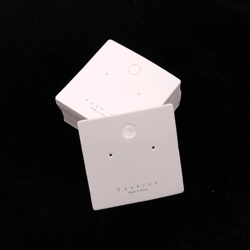 50pcs Jewelry Cards Earring Studs Packaging Display Holder