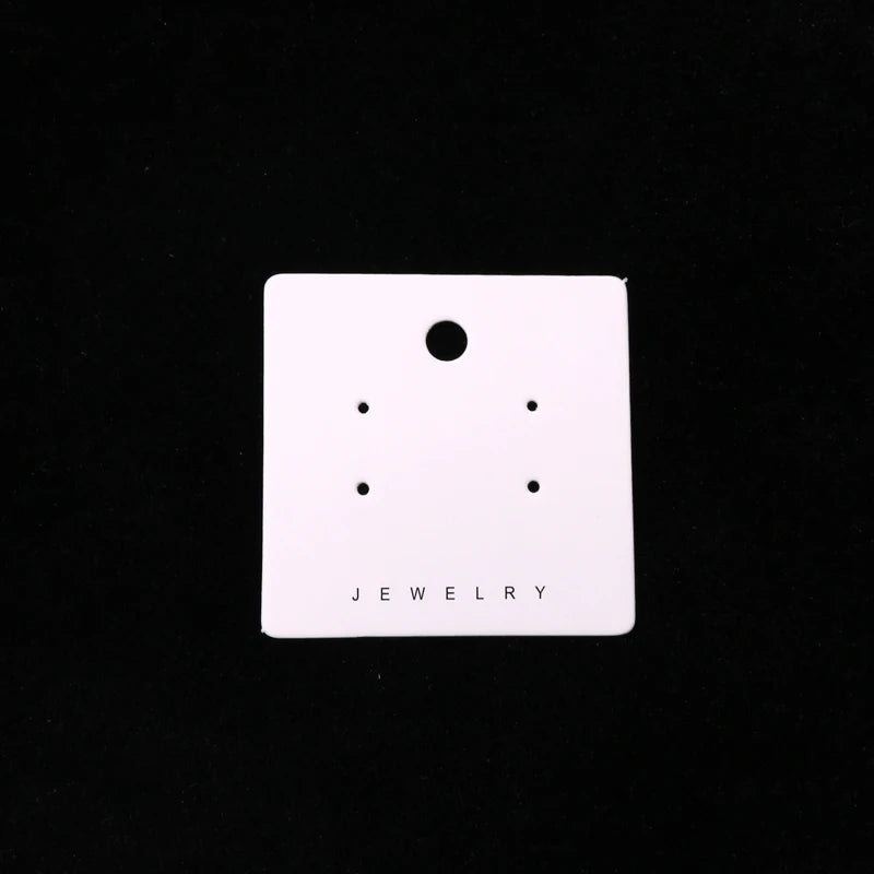 50pcs Jewelry Cards Earring Studs Packaging Display Holder