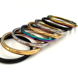 50pcs 2mm Wedding Band Ring Colorful Polished Stainless Steel Anniversary