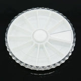 50pcs Round Compartment Bead Containers Plastic Storage Box For Beads Crafts