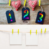 50pcs Wooden Photo Clips Clothespins & 50m Jute Twine Home Decoration Set