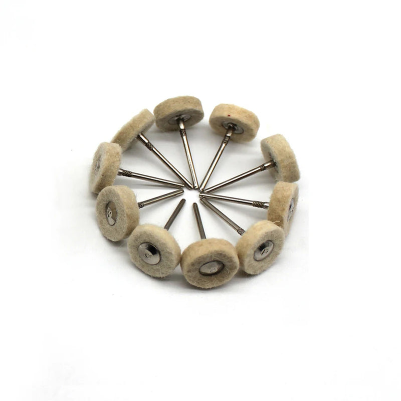50pcs Wool Felt Jewelry Polishing Wheel 2.35 Shank
