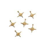 50pcs Brass Star Charms Pendant DIY Jewelry Making Findings