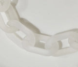 50pcs Frosted Acrylic Resin Handbag Chain Strap 27*17mm