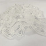 50pcs Frosted Acrylic Resin Handbag Chain Strap 27*17mm