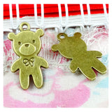 50pcs Bear Charms 24.5*13.6MM for DIY Bracelet Necklace Vintage Bronze