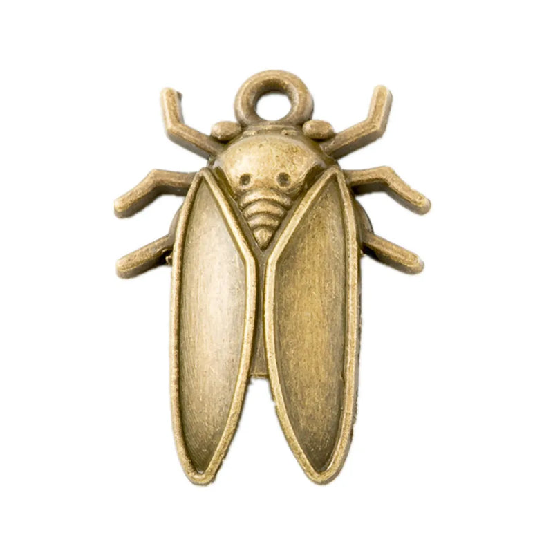 50pcs Beetle Charms Pendants for DIY Jewelry Making Accessory