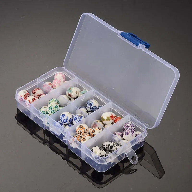 50pcs/box 12mm Porcelain Clay Beads Mixed Style Mixed