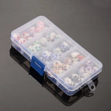 50pcs/box 12mm Porcelain Clay Beads Mixed Style Mixed