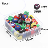 50pcs/box Cartoon Polymer Clay Spacer Beads for DIY Jewelry Making