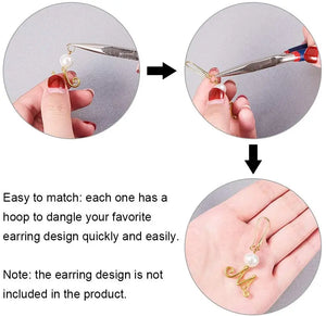50pcs Classic Brass Earring Hooks Findings Mixed Earwires