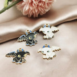50pcs Japanese Dragon Enamel Charms for DIY Jewelry Making