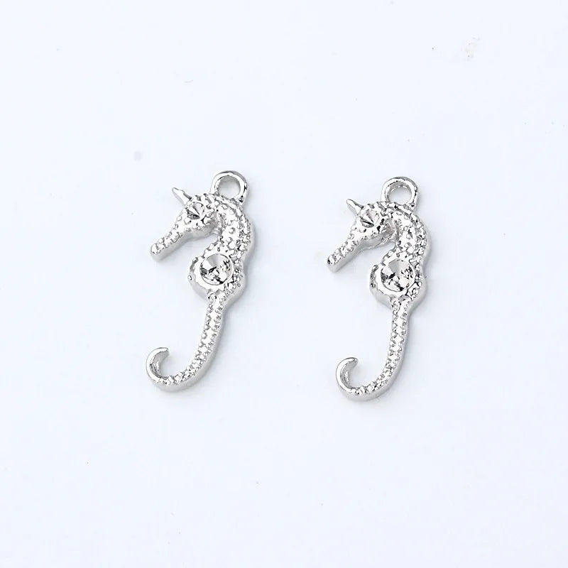 50pcs Alloy Snake Charm DIY Animal Pendants Wedding Jewelry