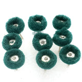50pcs Green Wire Polishing Wheel Petiolate Rubber Wire for Jewelry Polishing