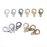 50pcs Rhodium Metal Lobster Clasps for Necklace Bracelet DIY Jewelry Findings