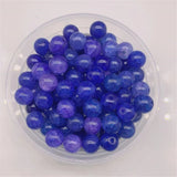 50pcs 10mm Colorful Glass Beads for DIY Bracelet Phone Chain Hairpin