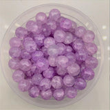 50pcs 10mm Colorful Glass Beads for DIY Bracelet Phone Chain Hairpin