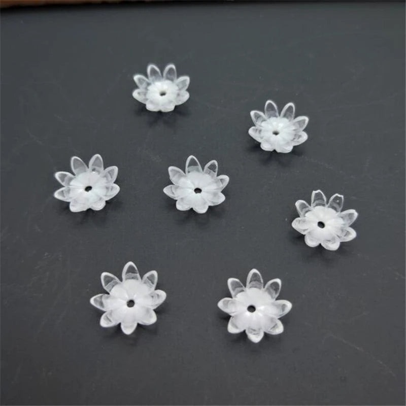 10mm Resin Flower Beads for DIY Hair Clip Hairpin Jewelry Making Accessories