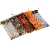 50pcs Halloween Organza Bags 10x15cm Drawstring Pouch Gift Storage Wedding Candy