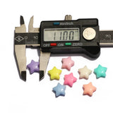 50pcs 11mm Mix Candy Acrylic Beads Star Shape Spacer Beads for Jewelry Making