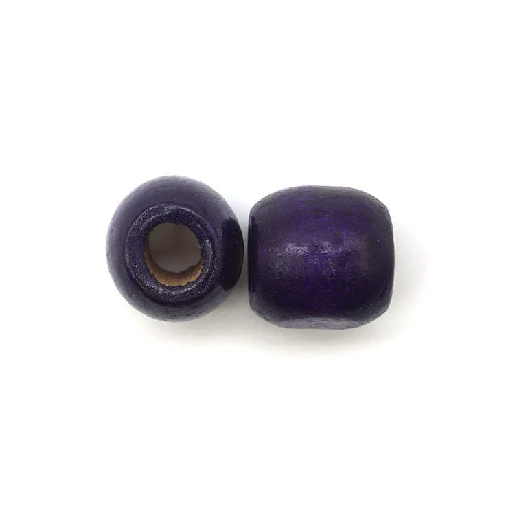 50pcs Multicolor Eco-Friendly Wooded Charm Beads DIY Jewelry Making Crafts