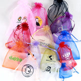 50pcs Organza Bags Drawstring Sheer Pouch Jewelry Wedding Christmas Gift