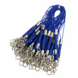 50pcs/lot 12 Colors Braided Lanyard Cell Phone Straps Mobile Phone Chains DIY