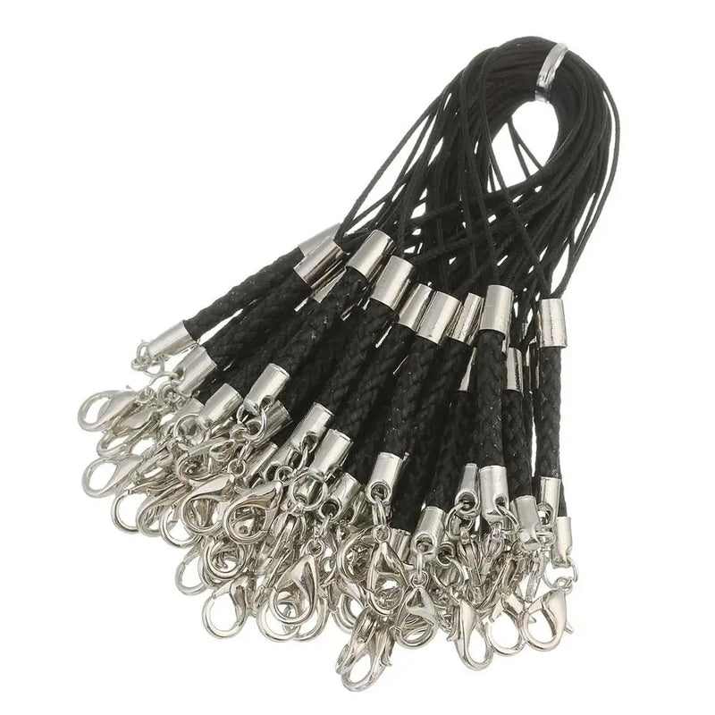 50pcs/lot 12 Colors Braided Lanyard Cell Phone Straps Mobile Phone Chains DIY