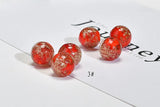 50pcs 12mm Glass Beads Charms DIY Jewelry Earring/Necklace/Bracelet Pendants