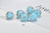 50pcs 12mm Glass Beads Charms DIY Jewelry Earring/Necklace/Bracelet Pendants