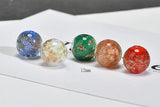 50pcs 12mm Glass Beads Charms DIY Jewelry Earring/Necklace/Bracelet Pendants