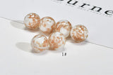 50pcs 12mm Glass Beads Charms DIY Jewelry Earring/Necklace/Bracelet Pendants