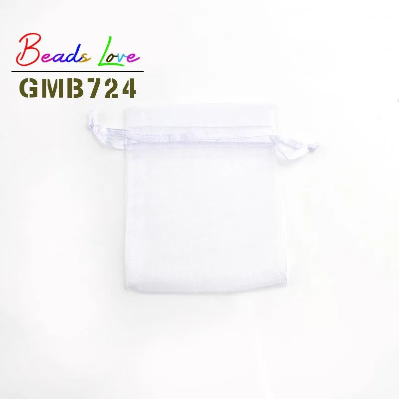 50pcs 13x18cm Organza Bags Drawstring Jewelry Candy Wedding Gift Pouches