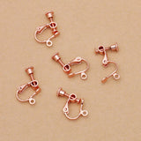 50pcs/lot 14*17mm Copper Clip Earring No Pierced Hook DIY Jewelry