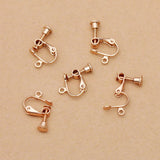 50pcs/lot 14*17mm Copper Clip Earring No Pierced Hook DIY Jewelry
