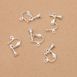 50pcs/lot 14*17mm Copper Clip Earring No Pierced Hook DIY Jewelry