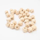 50pcs 14mm Prismatic Wood Beads DIY Jewelry Accessories Star Anise Bead