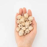 50pcs 14mm Prismatic Wood Beads DIY Jewelry Accessories Star Anise Bead