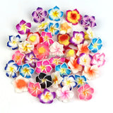 50pcs 20mm Mixed Polymer Clay Flower Beads DIY Bracelet Jewelry Making