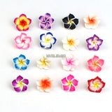 50pcs 20mm Mixed Polymer Clay Flower Beads DIY Bracelet Jewelry Making