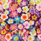 50pcs 20mm Mixed Polymer Clay Flower Beads DIY Bracelet Jewelry Making