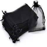 50pcs 20x30cm Drawstring Organza Bags Jewelry Packaging Wedding Birthday Pouches
