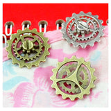 50pcs Vintage Steampunk Gear Charms Pendant Diy Metal Jewelry Making