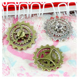 50pcs Vintage Steampunk Gear Charms Pendant Diy Metal Jewelry Making