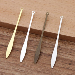 50pcs Brass Water Drop Pendant DIY Jewelry Making Charms 0169