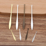 50pcs Brass Water Drop Pendant DIY Jewelry Making Charms 0169