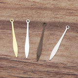 50pcs Brass Water Drop Pendant DIY Jewelry Making Charms 0169